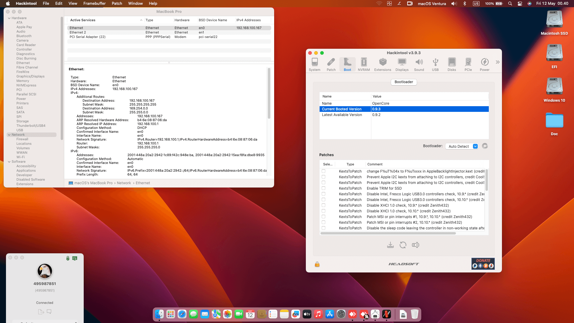Lenovo Thinkpad P52S [KabyLake R   Intel UHD 620 + PS2 SMBUS]   OpenCore 1